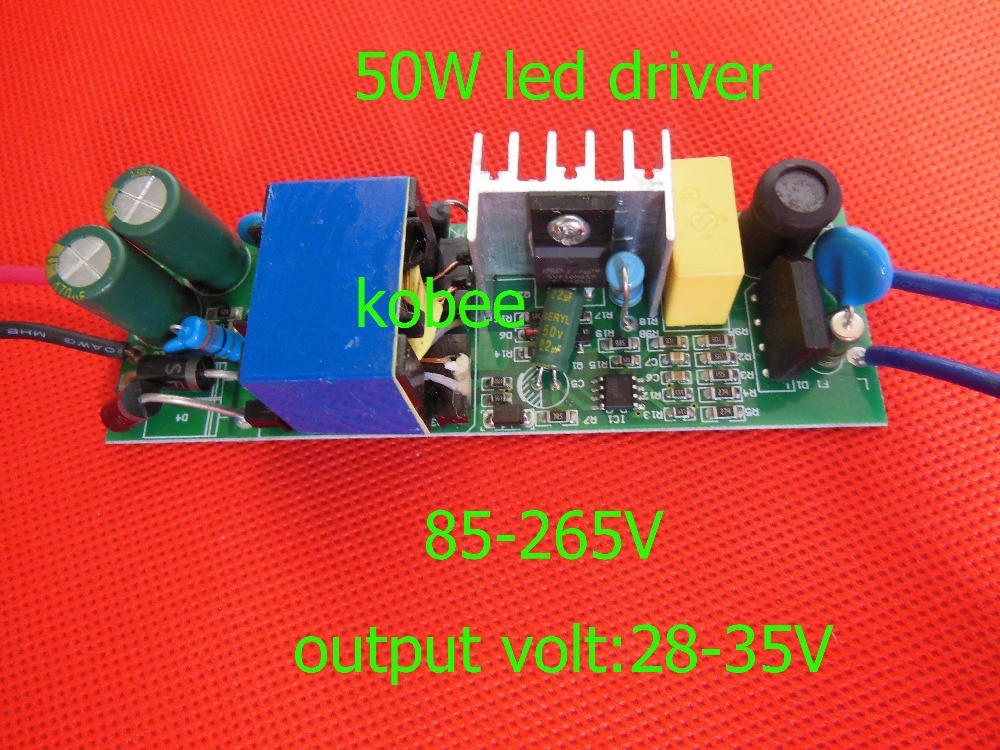 50 w led 드라이버 라이트 램프 칩 트랜스 포 머 전원 공급 장치 1.5a 입력 110 v-240 v 출력 28-34 v